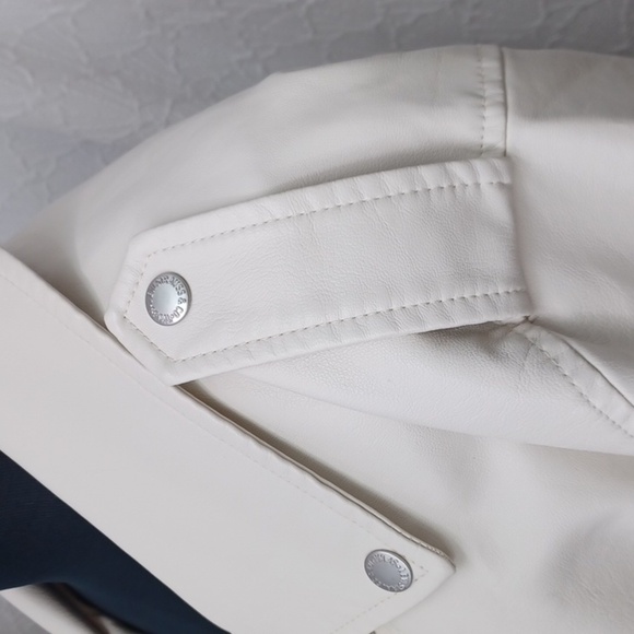 Levi Strauss & Co. Plus Faux Leather Belted Motorcycle Jacket - Picture 7 of 12